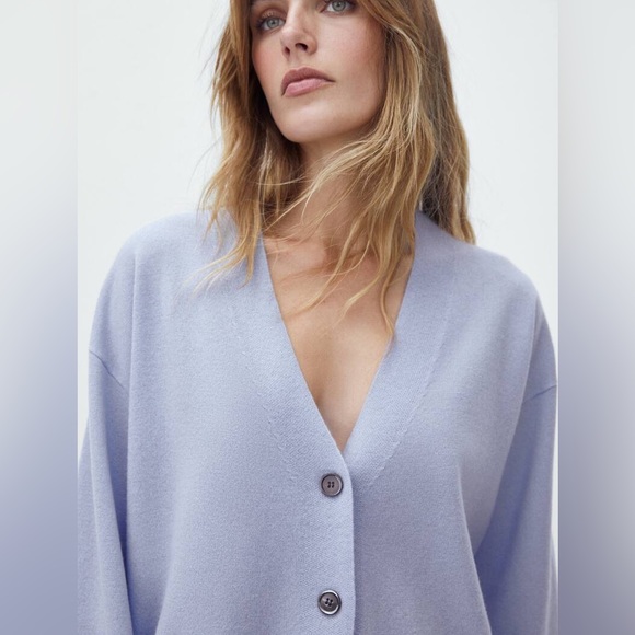Massimo Dutti Cashmere Wool cardigan sweater - Picture 2 of 8